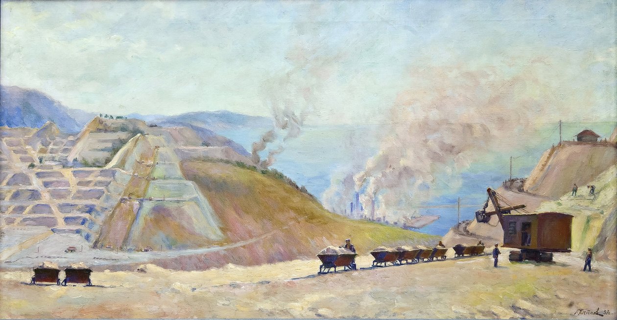 Usine de ciment par Pletnev - Leonid Arkadyevich Pletnev