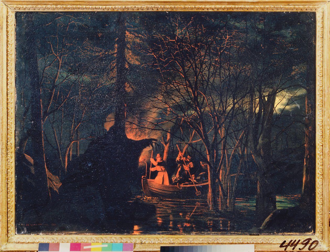 Pêche de nuit au harpon - Leonid Ivanovich Solomatkin