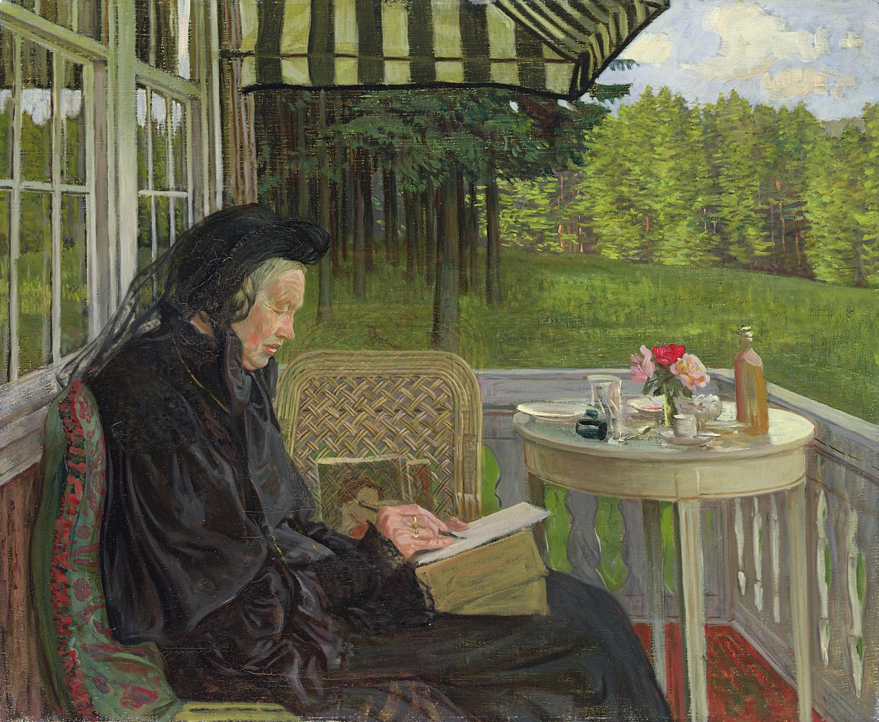 Marie Zacharias, Soirée Ensoleillée, 1904 - Leopold Karl Walter von Kalckreuth