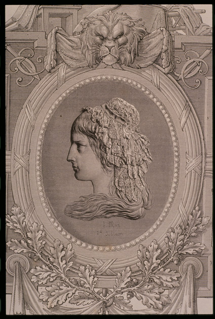 Charlotte Corday (1768-93) gravée par Stephane Pannemaker (1847-1930) - Leopold Mar