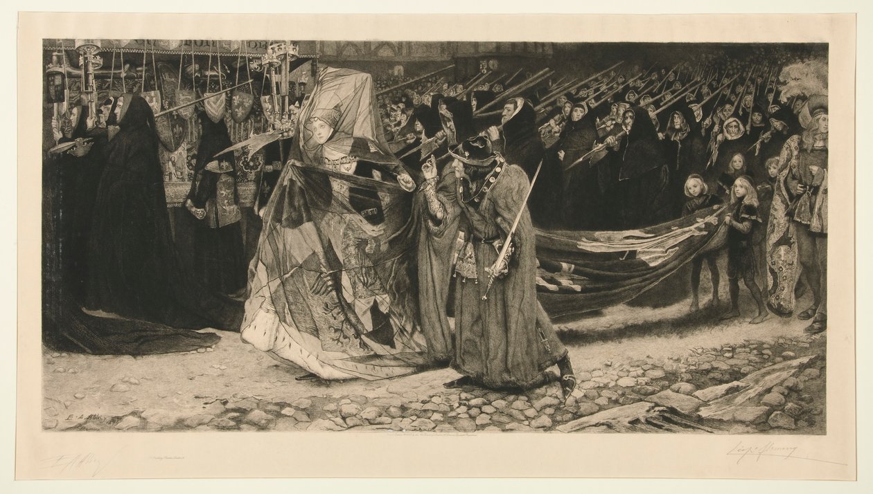 Richard Duc de Gloucester et Lady Anne - Leopold Flameng