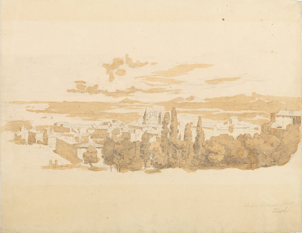 Vue de Frascati - Leopold Kerpel