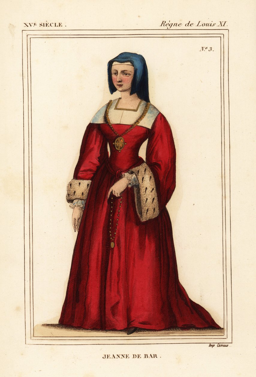 Jeanne de Bar, fille unique de Robert de Bar, épouse de Louis de Luxembourg - Leopold Massard