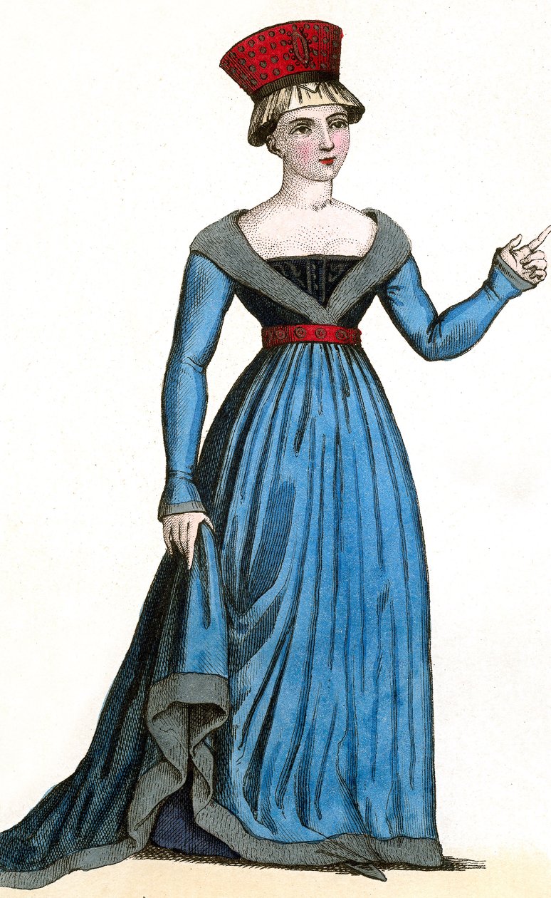 Marie de Fayel épouse de Renaud-de-Nanteuil et mère de Marguerite-de-Nanteuil, sous le règne de Charles VII - Leopold Massard