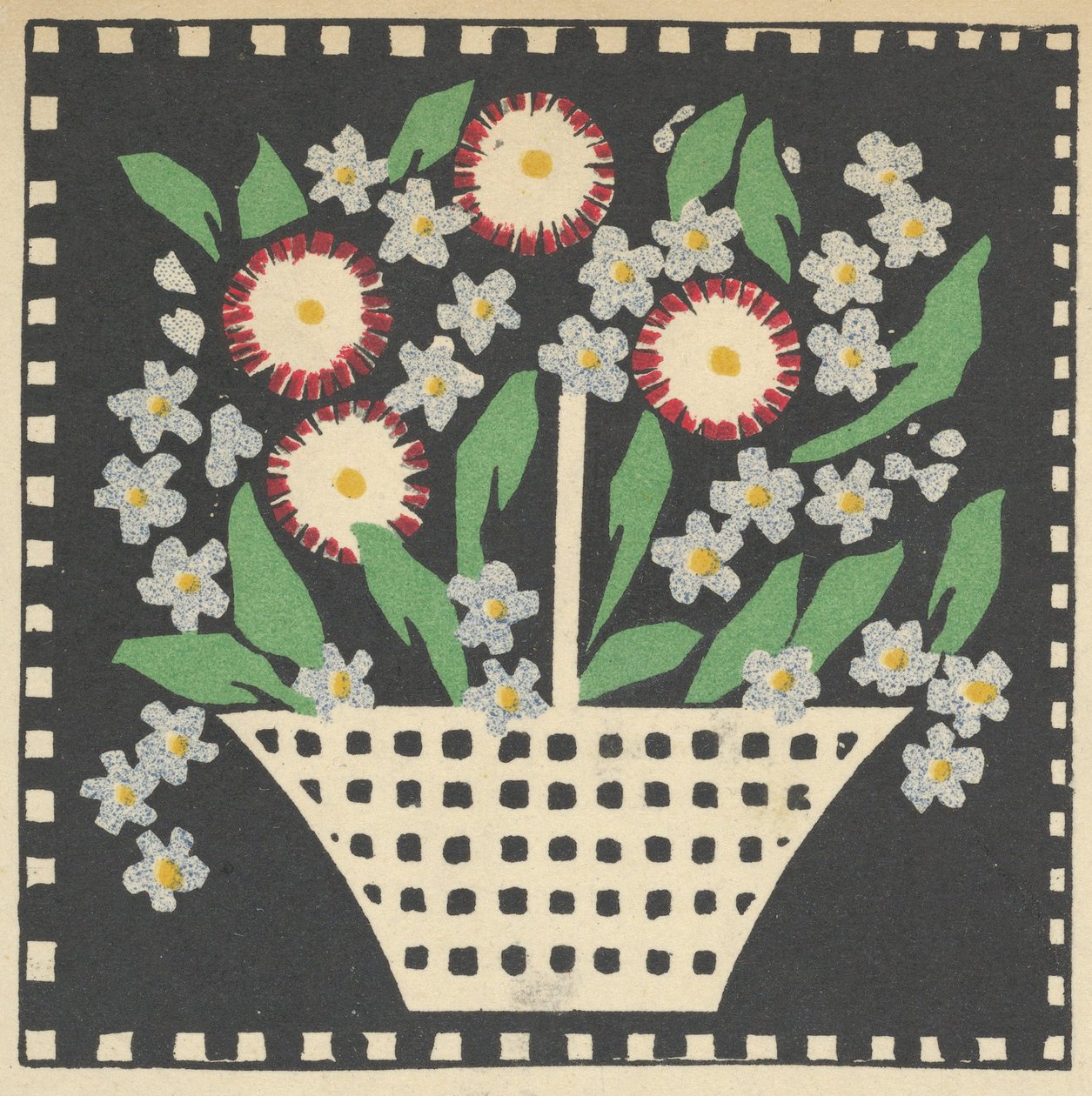 Panier de fleurs - Leopoldine Kolbe