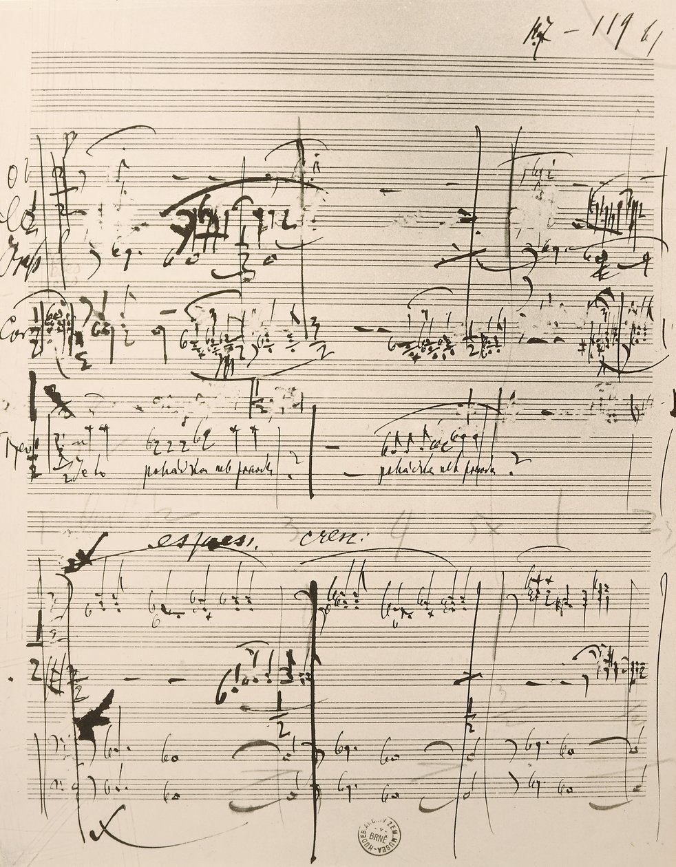 Partition musicale pour 