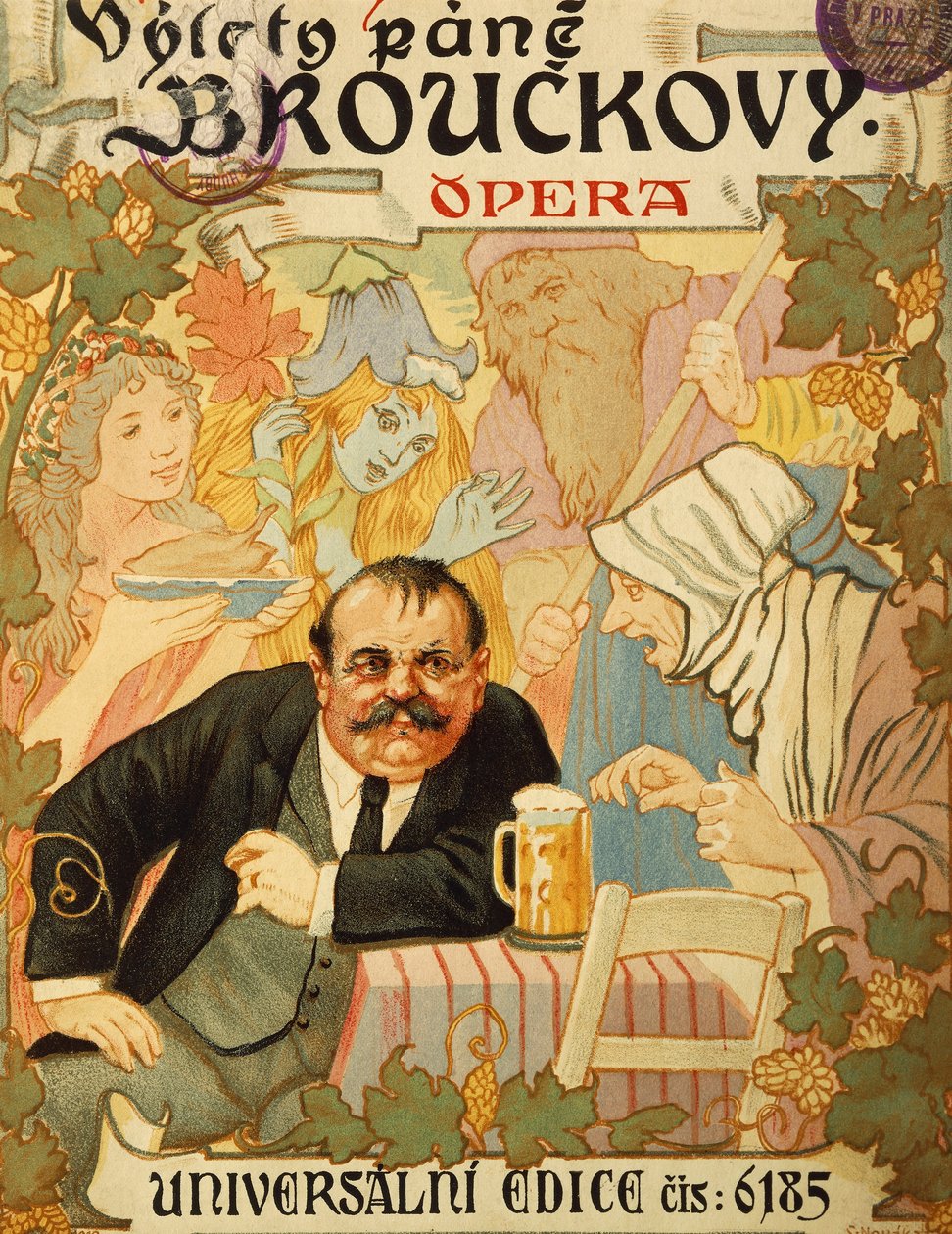 Page de titre de Vylety pane Brouckovy par Leos Janacek - Leos Janacek