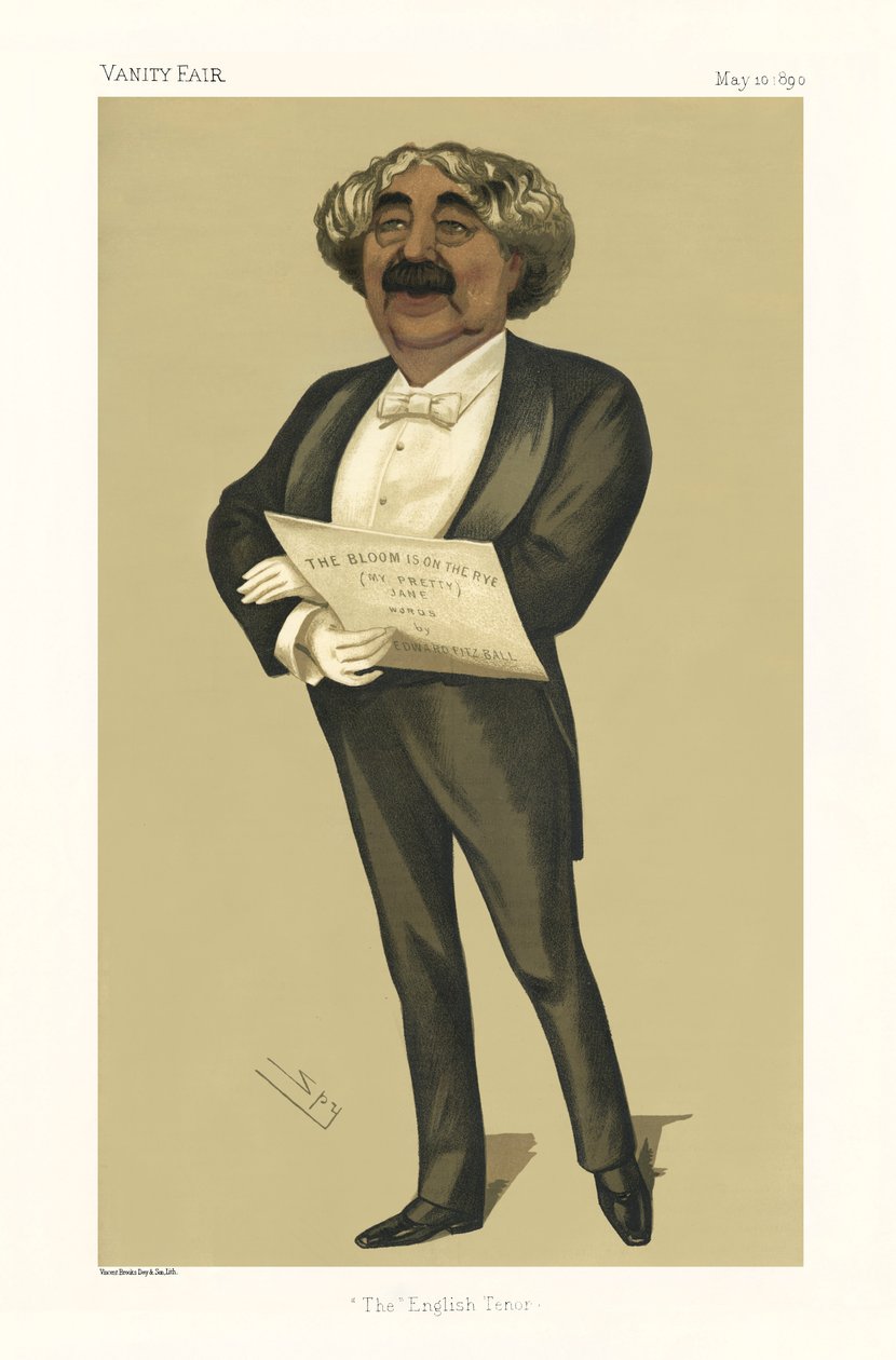 John Sims Reeves - portrait debout - Leslie Matthew (1851 1922) Ward