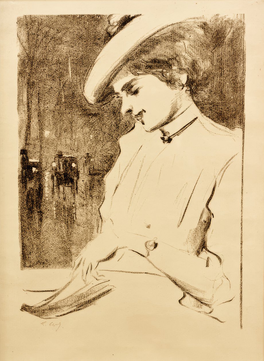 Dame lisant (La Patiente) - Lesser Ury