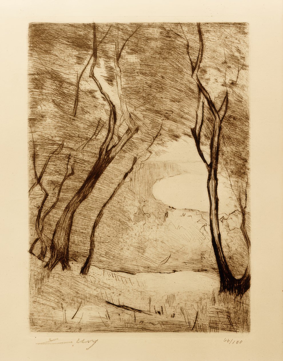 Arbres au bord du Grunewaldsee - Lesser Ury