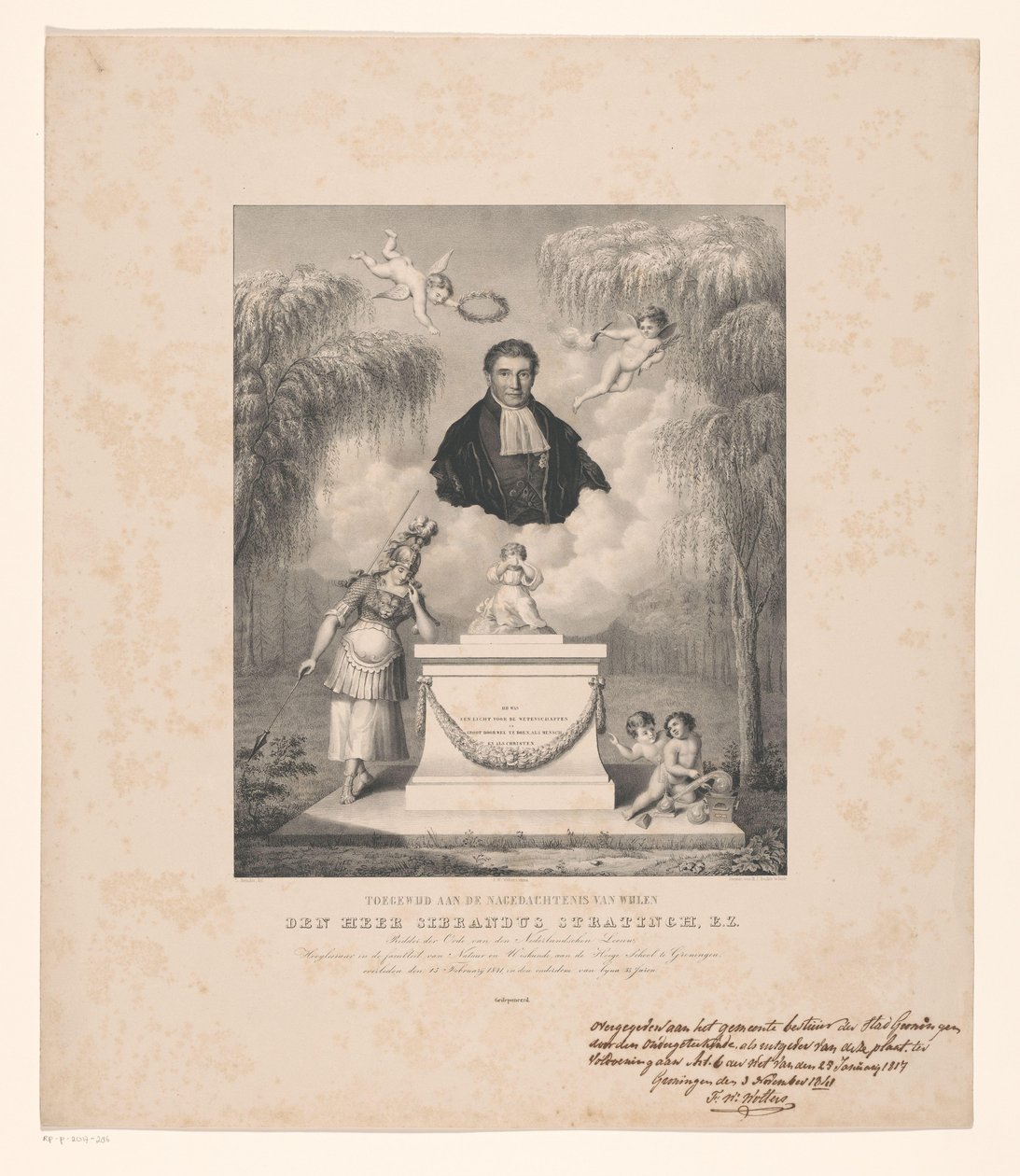 Portrait de Sibrandus Stratingh - Levi Michiel Bendix