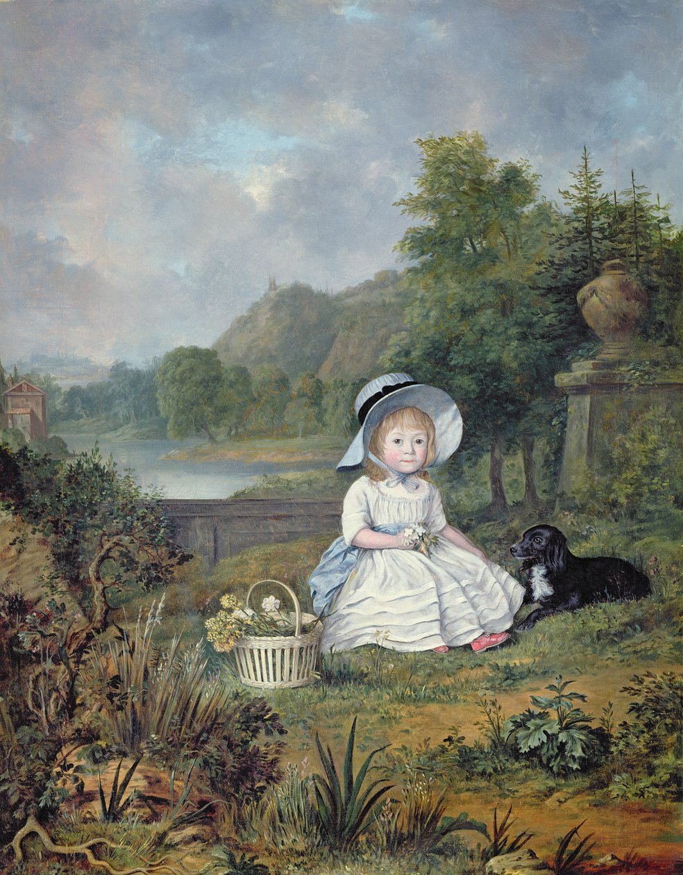Portrait de Miss Elizabeth Heathcote (huile sur toile) - Lewis Vaslet