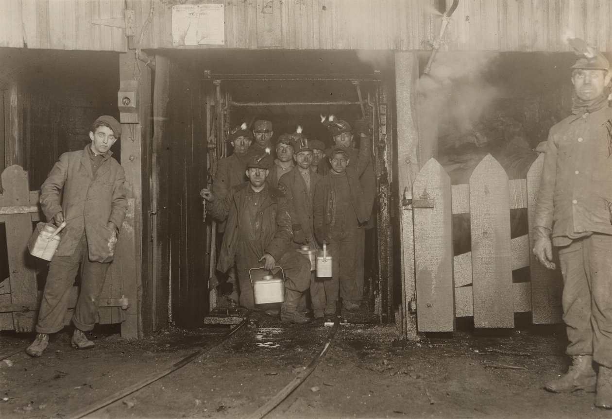 À la fin de la journée, Pennsylvanie, 7 janvier - Lewis Wickes Hine