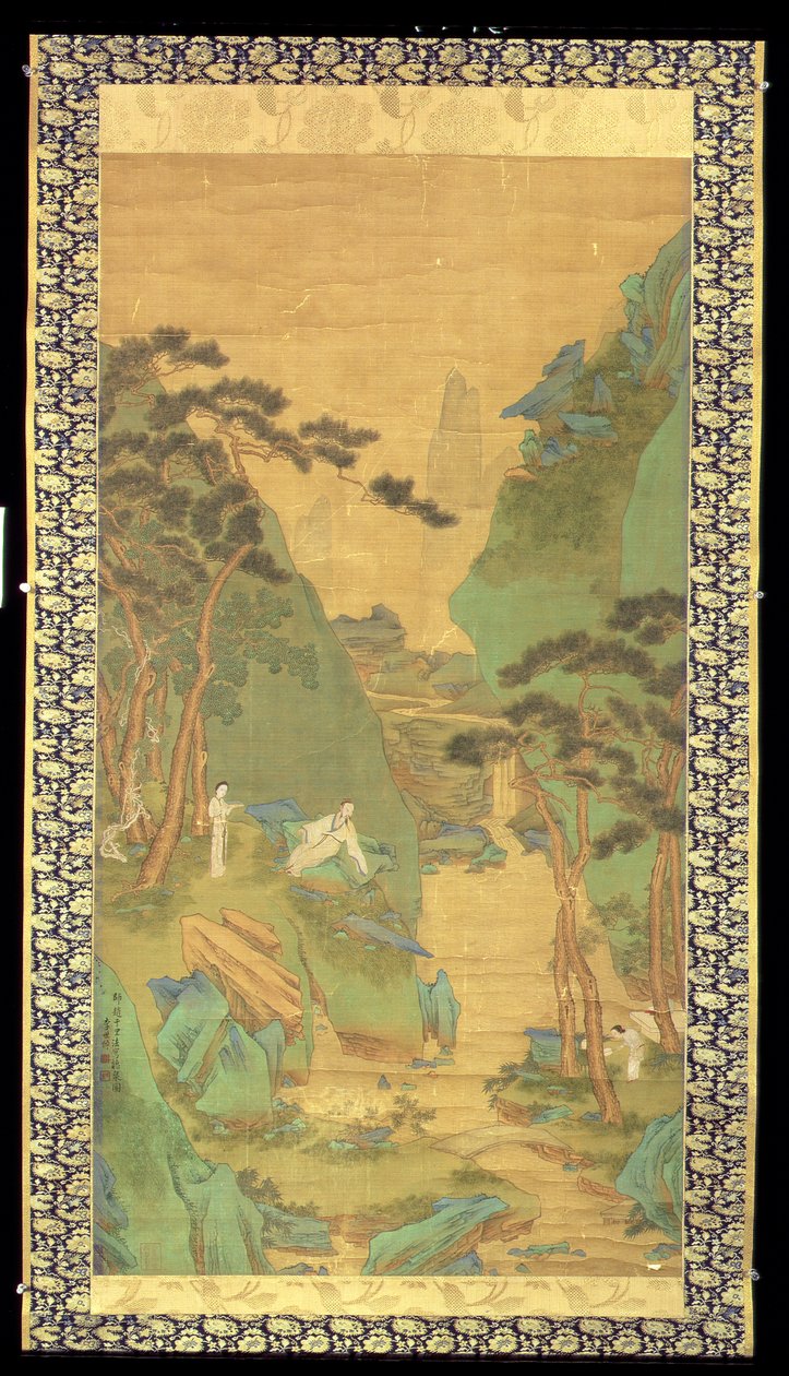 Un érudit écoutant une cascade - Li Shizuo