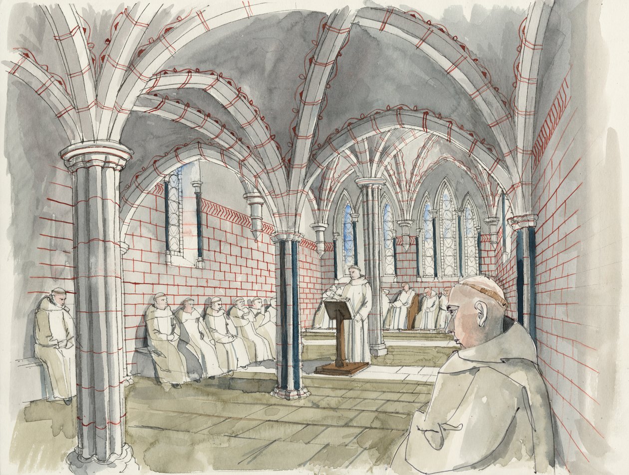 Reconstruction de la salle capitulaire de l
