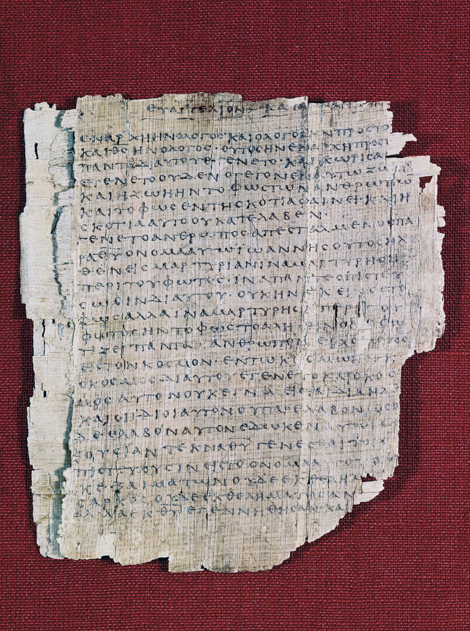 Papyrus Bodmer II, vers 200, codex presque complet de l