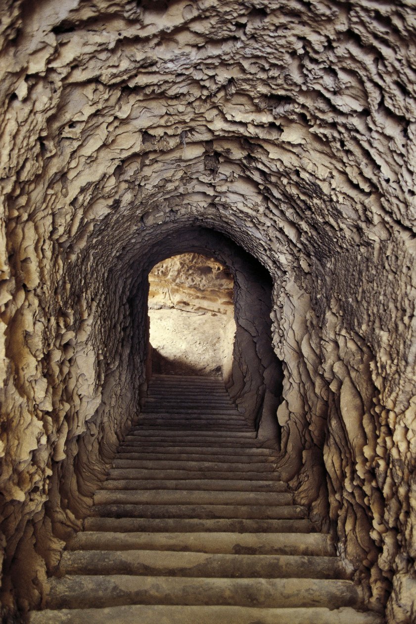 Égypte, Alexandrie, Catacombes de Kom-esh-Shuqafa, Intérieur de l