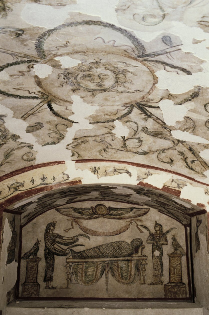 Catacombes de Kom-esh-Shuqafa, Alexandrie, Égypte, Intérieur de l