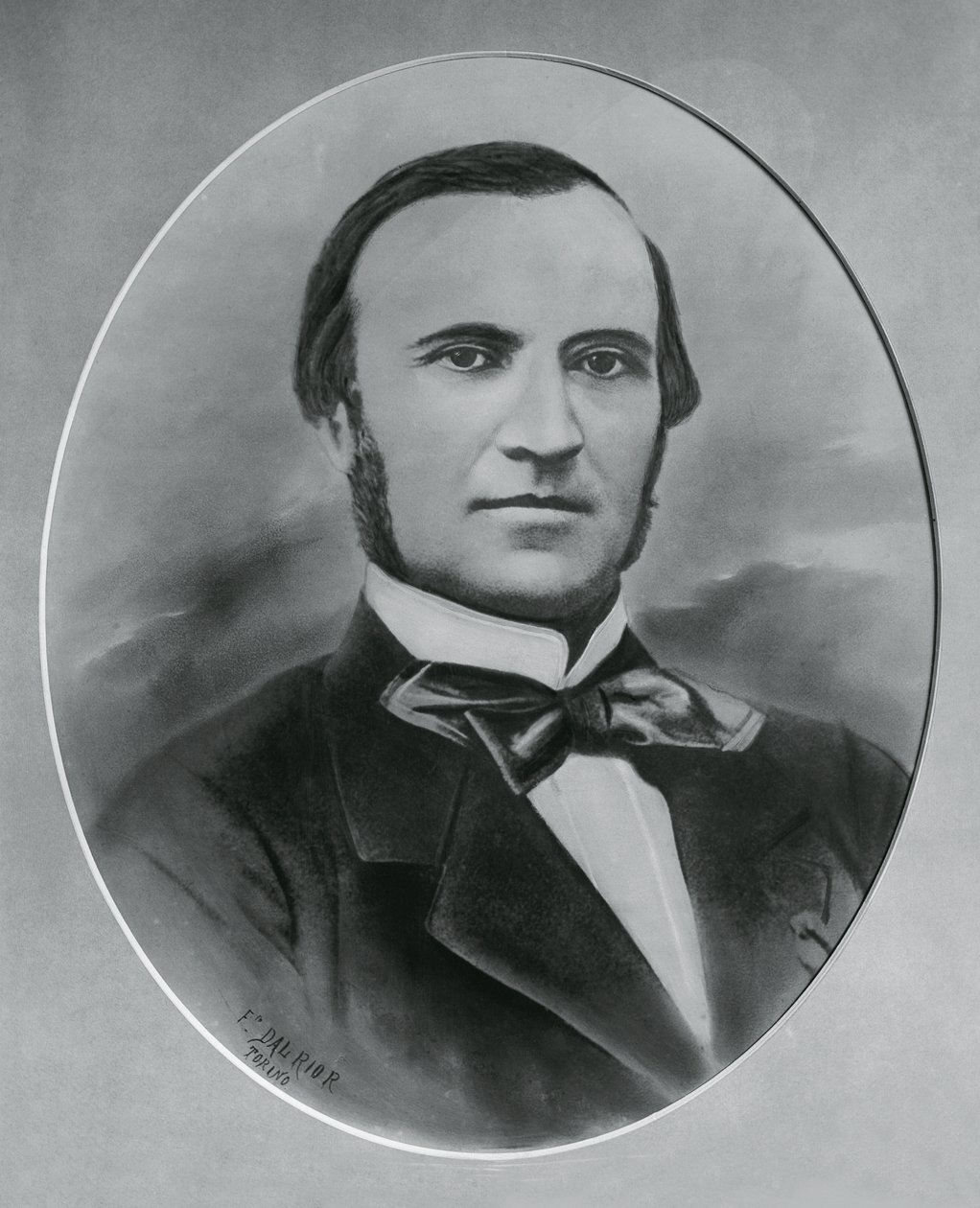 Portrait de Severino Grattoni (1815-1876), architecte et ingénieur italien, gravure - Unbekannt Unbekannt