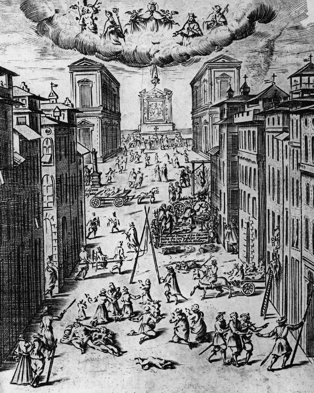 La peste à Milan en 1630 (gravure) - Unbekannt Unbekannt