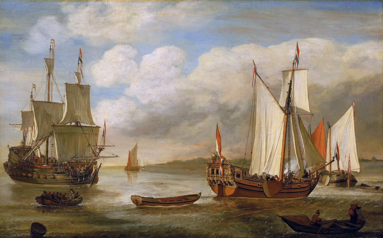 Variété de bateaux néerlandais : voiliers, navires et péniches - Lieve Verschuier