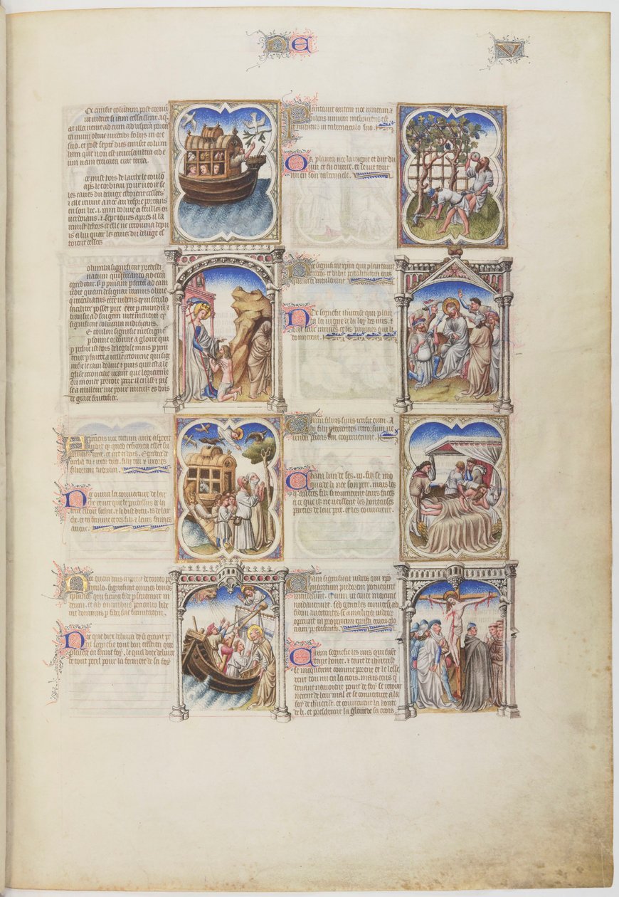 Bible moralisée, Vie de Noé, folio 5r - Limbourg Brothers