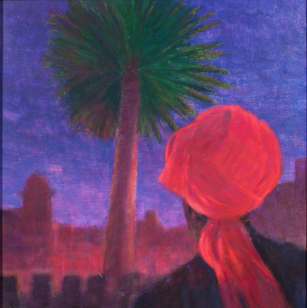 Turban rouge, crépuscule, Jodhpur, 2012 - Lincoln Seligman
