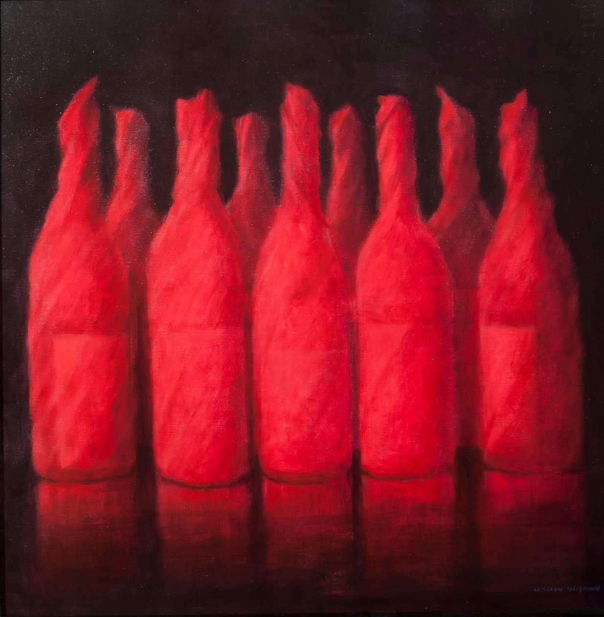 Vin enveloppé de rouge, 2012 - Lincoln Seligman