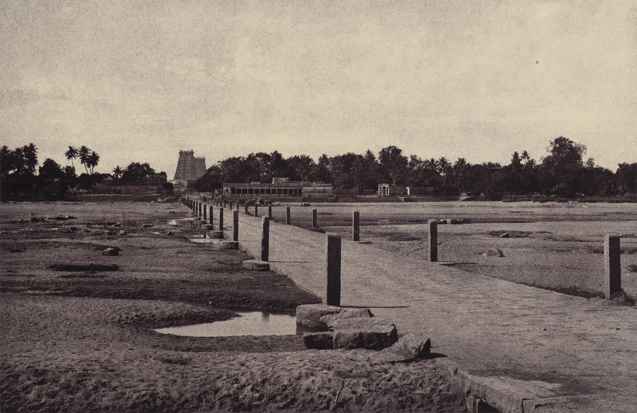 Madura : La rivière Vygay, avec la chaussée, de l