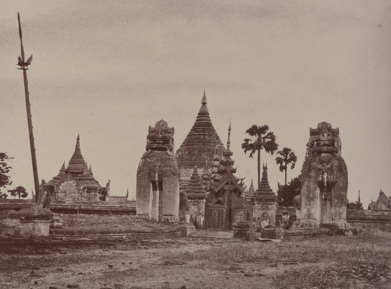 Pugahm Myo : Entrée de la pagode Shwe Zeegong - Linnaeus Tripe