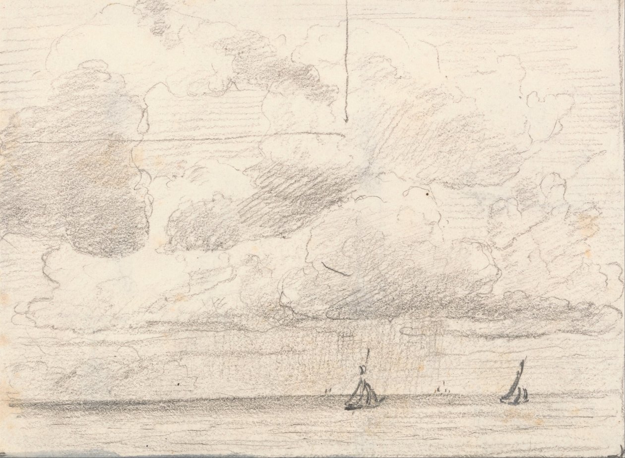 Une Rafale; verso- Staffage - Lionel Constable