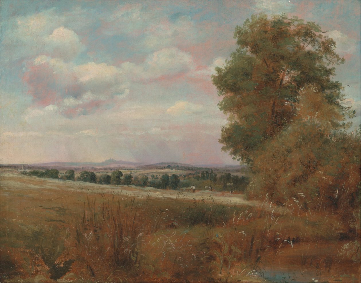 Paysage à Hampstead, avec Harrow au loin - Lionel Constable