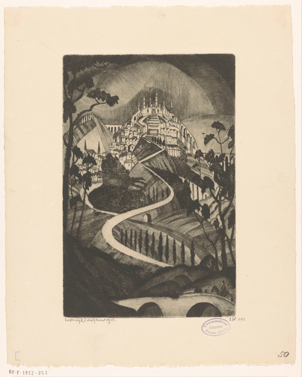 La Montagne - Lodewijk Schelfhout (signed by artist)