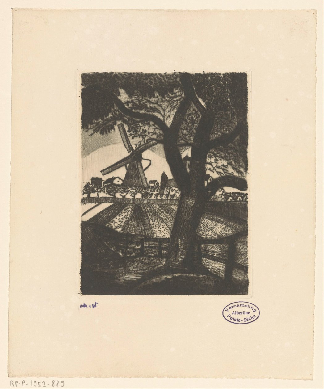 Le Fruitier - Lodewijk Schelfhout (signed by artist)