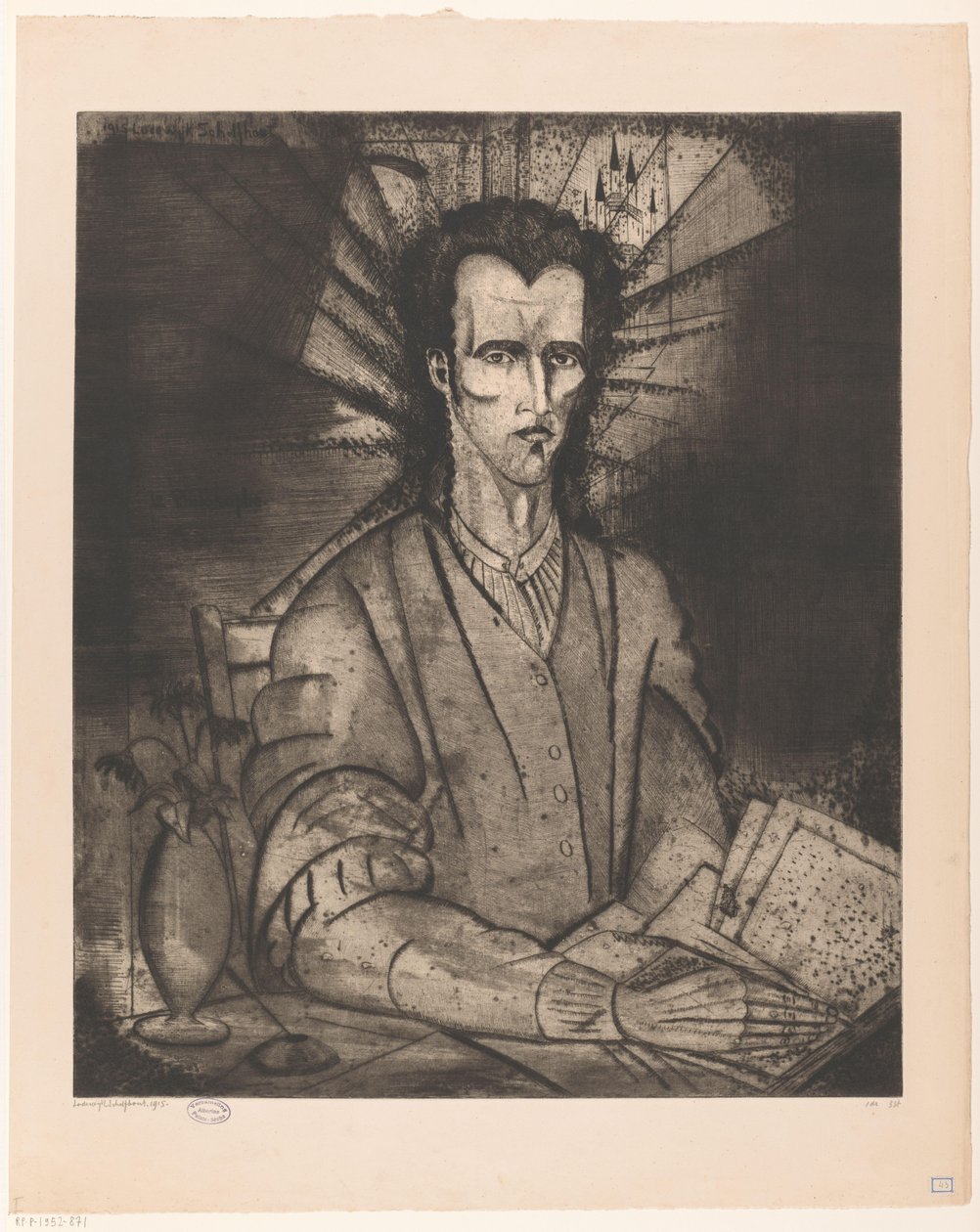 Philosophe - Lodewijk Schelfhout (signed by artist)