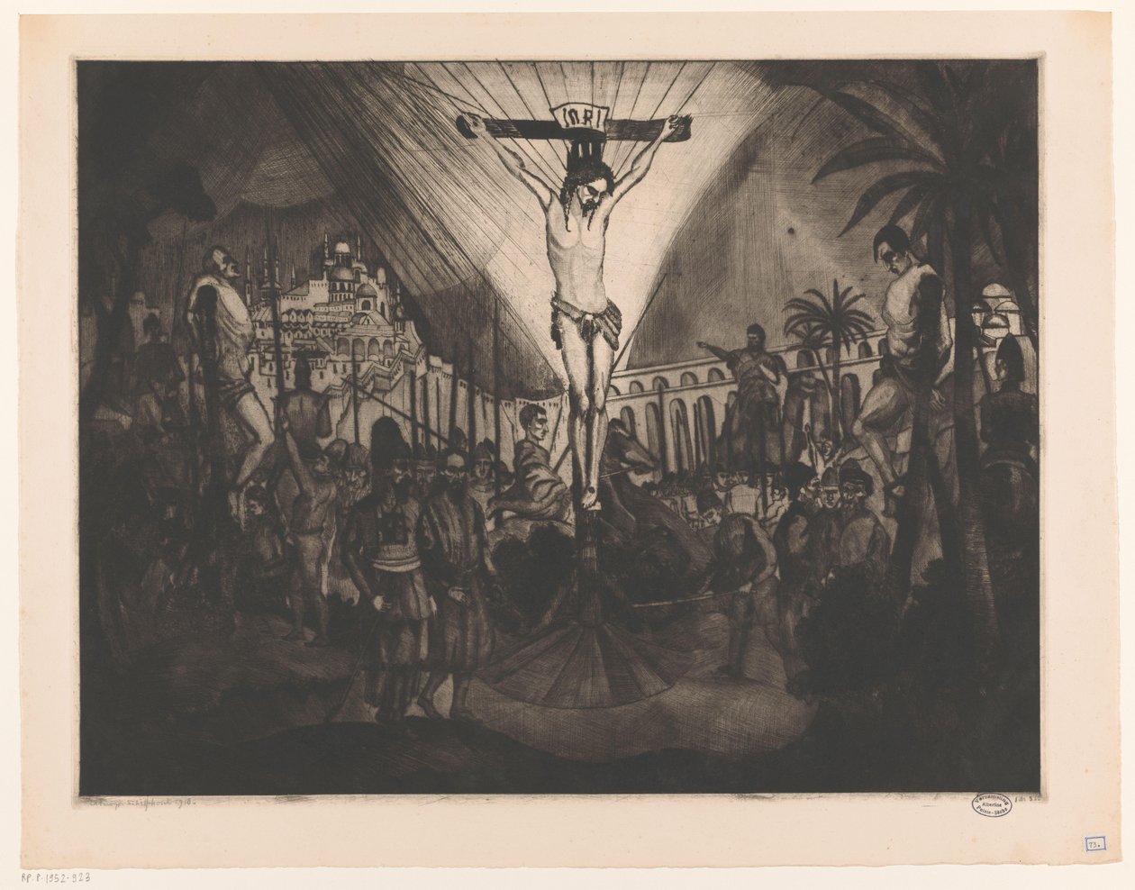 Golgotha II - Lodewijk Schelfhout (signed by artist)
