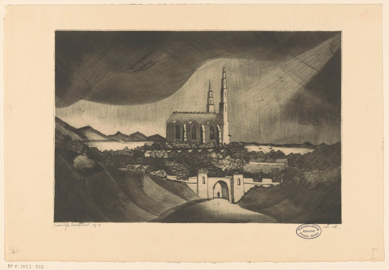 Cathédrale - Lodewijk Schelfhout (signed by artist)