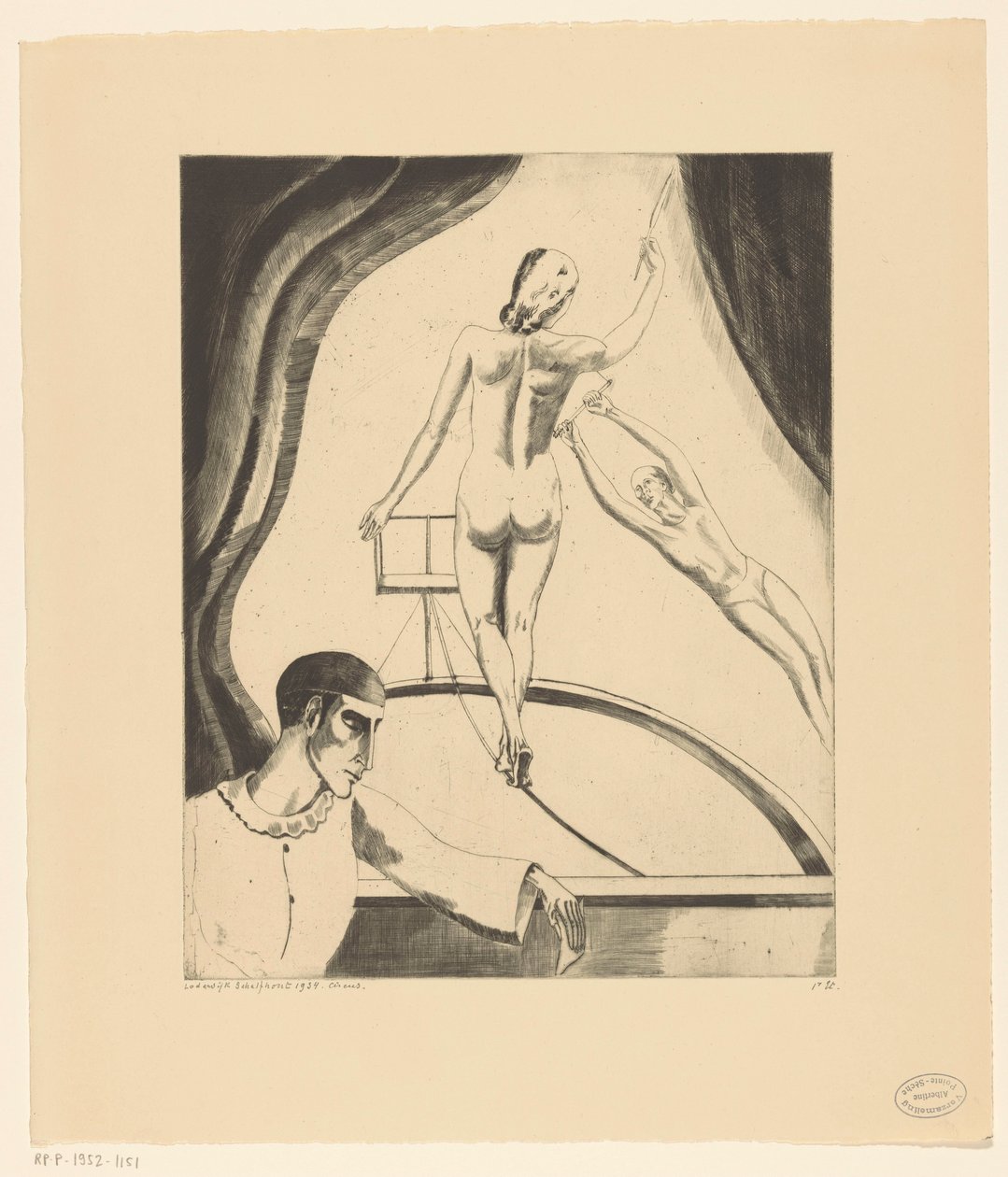 Le Cirque I - Lodewijk Schelfhout (signed by artist)
