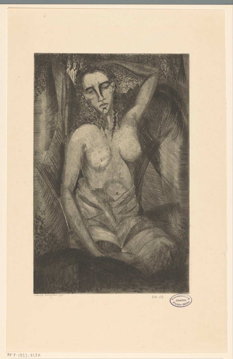 Femme assise - Lodewijk Schelfhout (signed by artist)