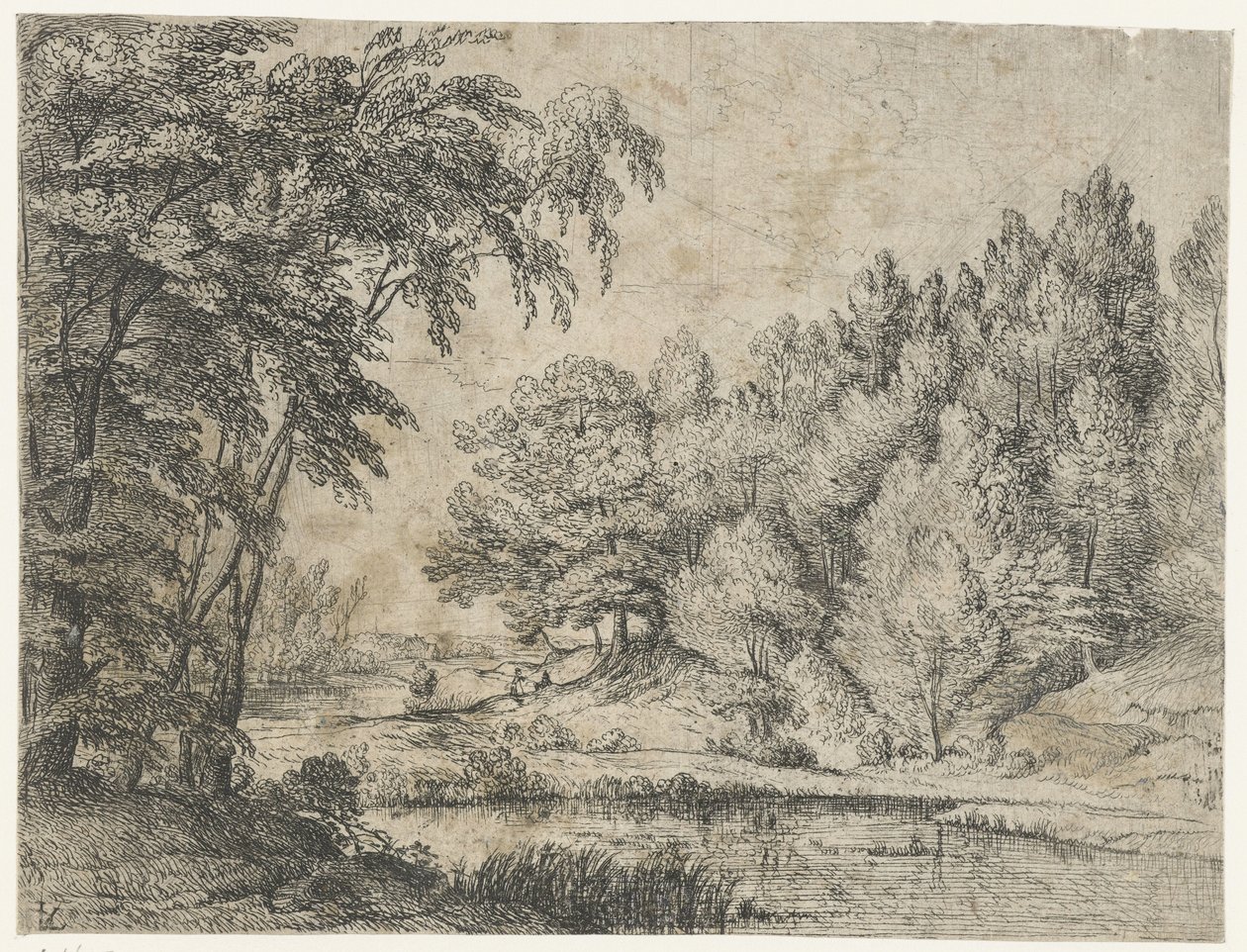 Paysage avec une rivière sinueuse - Lodewijk de Vadder