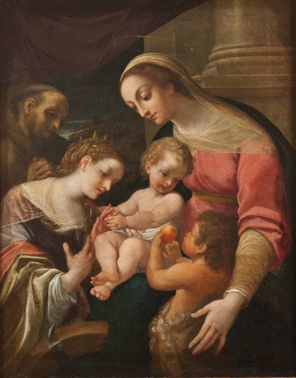 Le mariage mystique de Sainte Catherine - Lodovico after Carracci