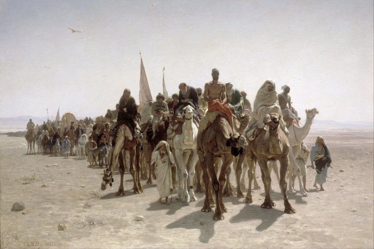 Pèlerins en route pour La Mecque - Léon Belly