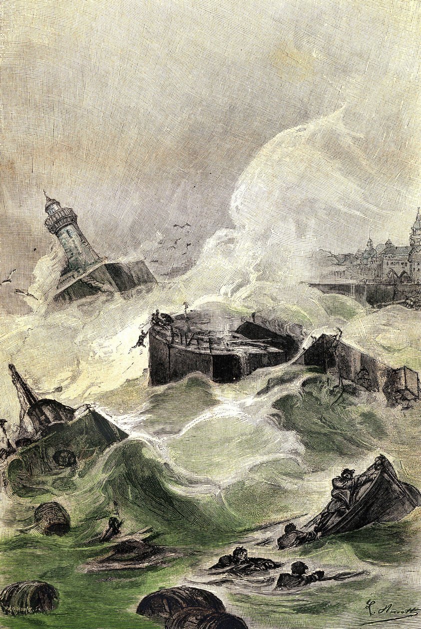 Illustration du roman de Jules Verne « L