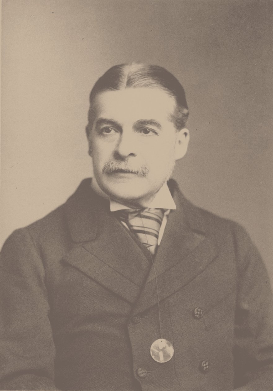 Portrait du compositeur Sir Arthur Sullivan 1842-1900, années 1880 - London . Photo studio Elliott and