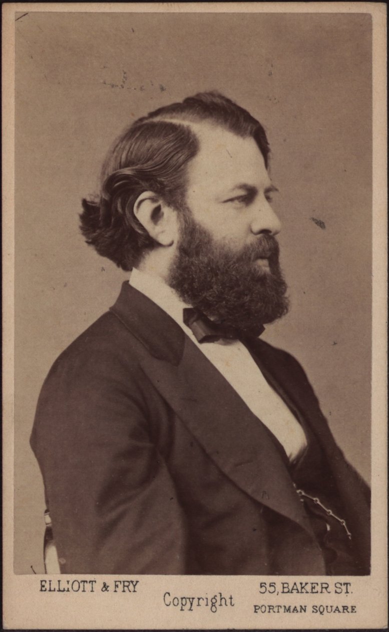 Portrait du violoniste et compositeur Joseph Joachim 1831-1907, vers 1875 - London . Photo studio Elliott and