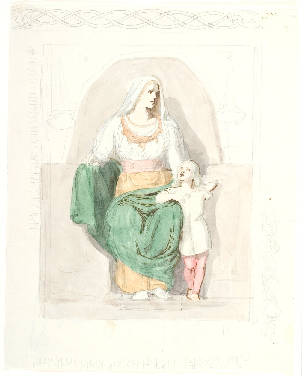 Frigga avec Gersimi - Lorenz Frølich