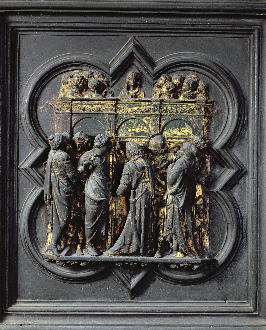 Pentecôte, vingtième panneau des portes nord du baptistère de San Giovanni, 1403-24 - Lorenzo Ghiberti