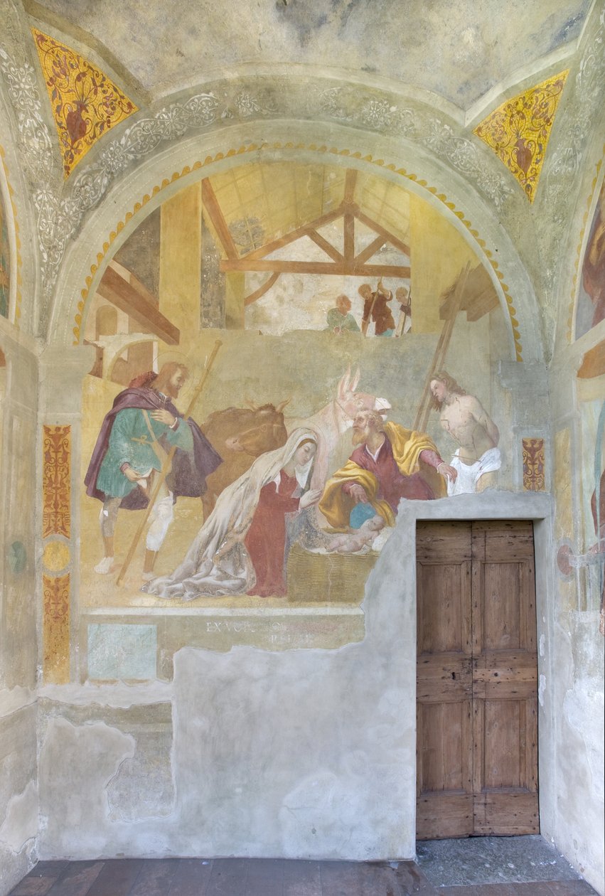 Nativité avec Saints Roch et Saint Sébastien, c.1525 - Lorenzo Lotto
