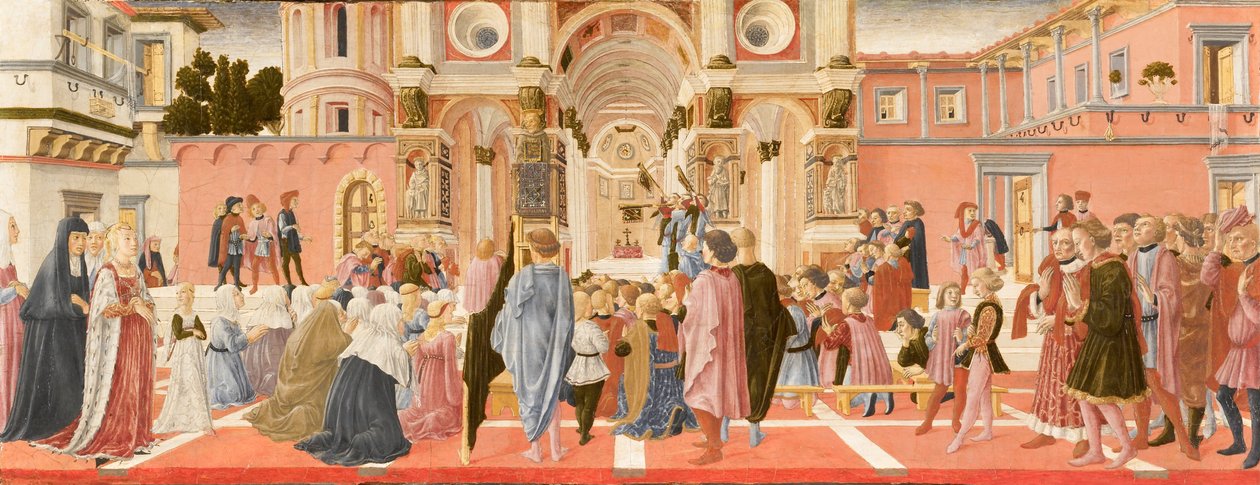 Saint Bernardin Prêchant - Lorenzo di Pietro Vecchietta