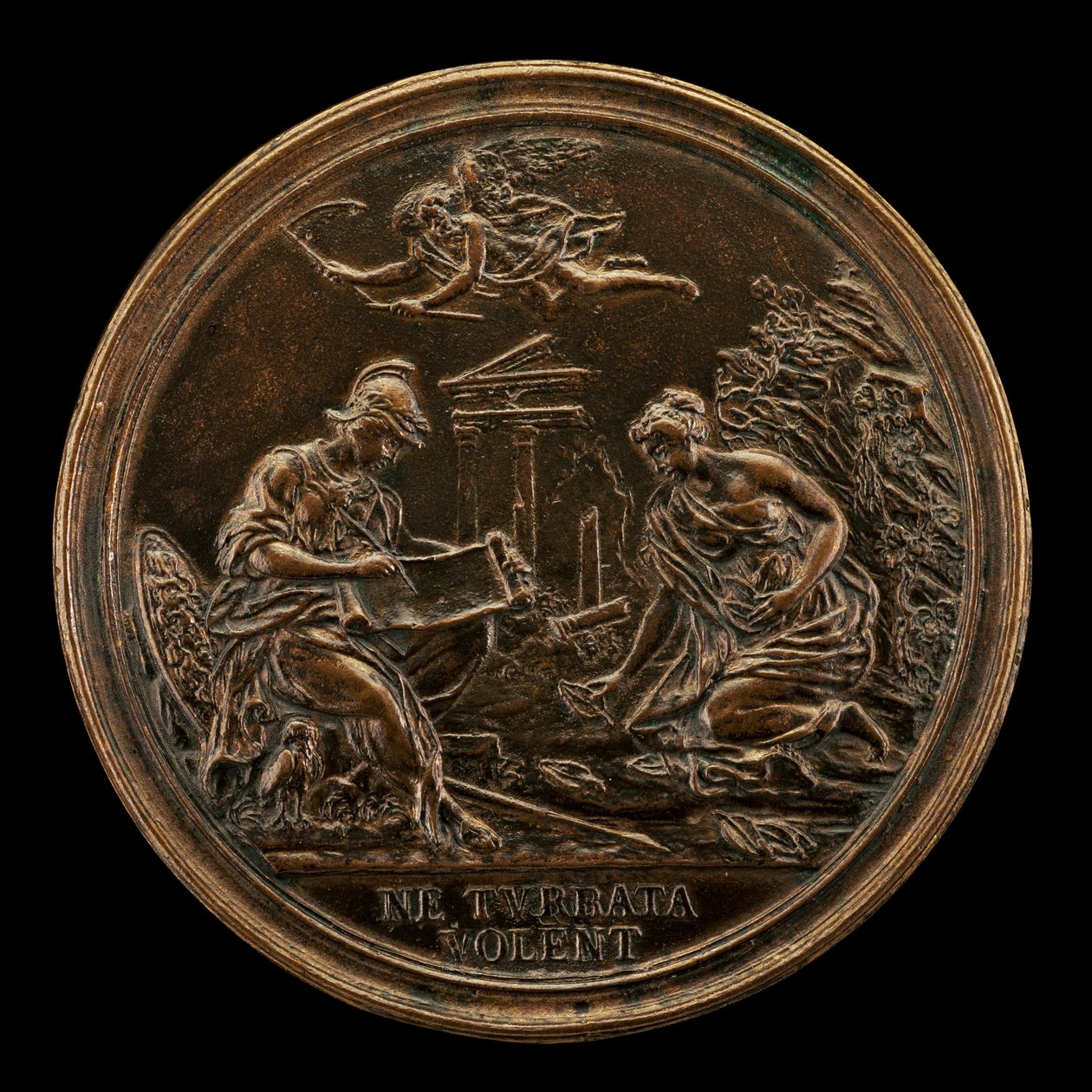 Allégorie avec Minerve, le Temps et une Sibylle [verso], 1725 - Lorenzo Maria Weber
